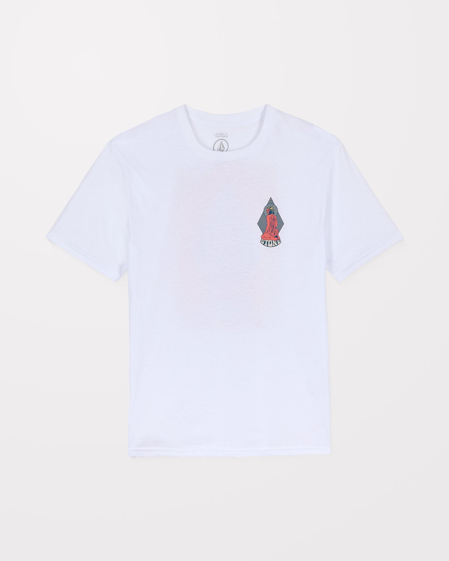 Camiseta Unissex Casual Branca Estampada em Tecido Confortável Psychback T-Shirt White