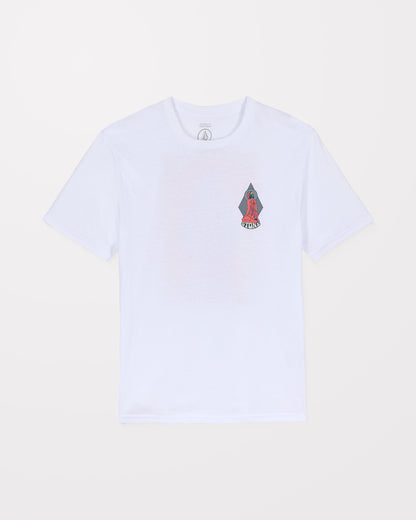 Camiseta Unissex Casual Branca Estampada em Tecido Confortável Psychback T-Shirt White