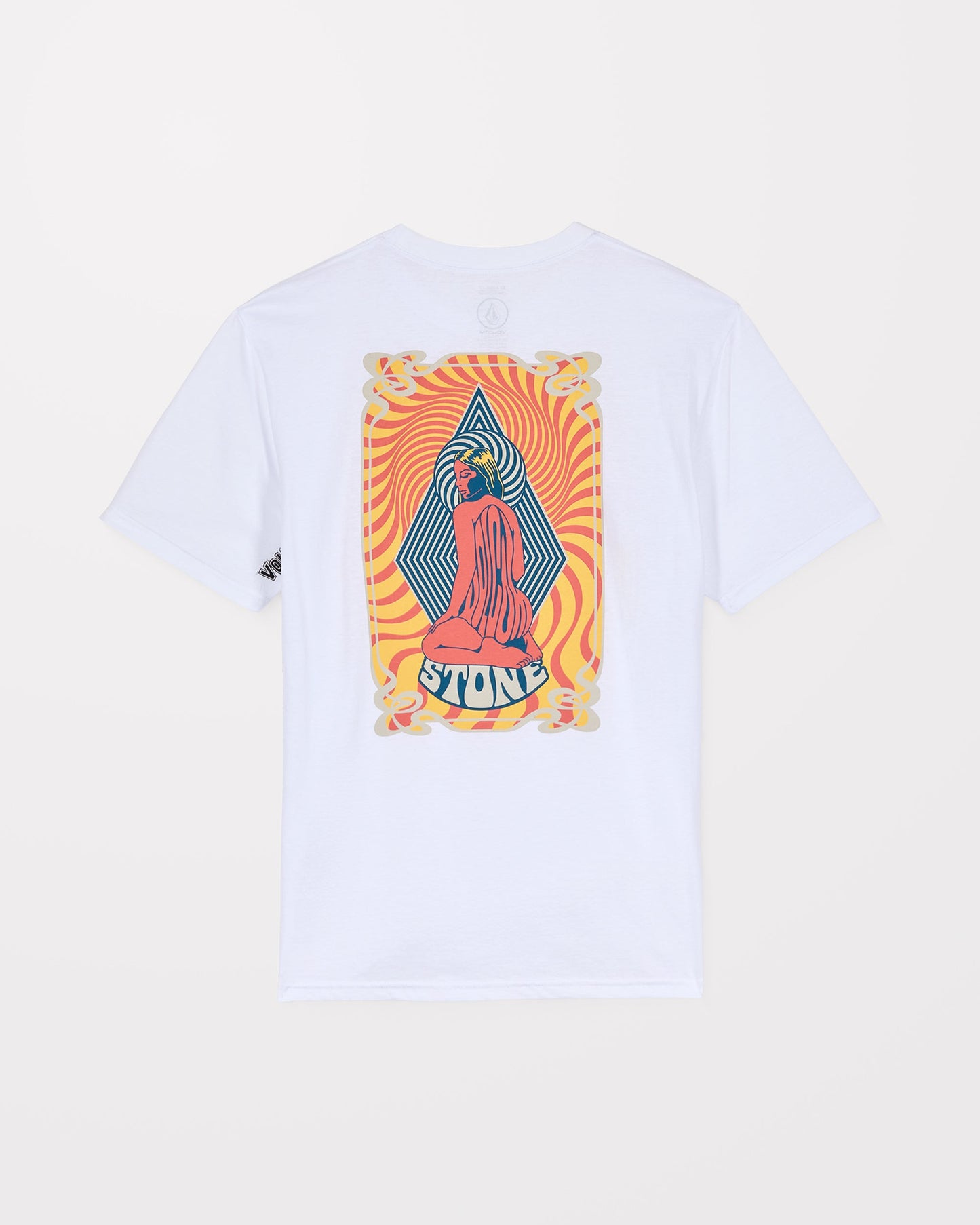 Camiseta Unissex Casual Branca Estampada em Tecido Confortável Psychback T-Shirt White