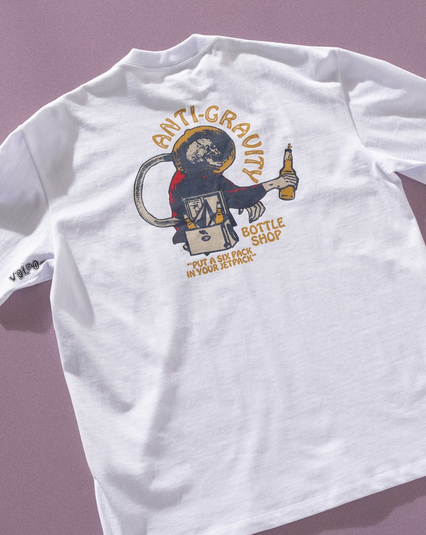 Camiseta Comfort Fit Volcom Antigravity Branca