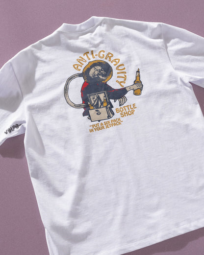 Camiseta Comfort Fit Volcom Antigravity Branca