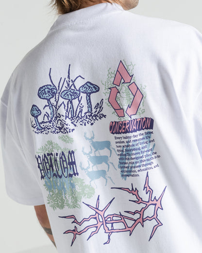 Camiseta Comfort Fit Volcom Conserve Branca