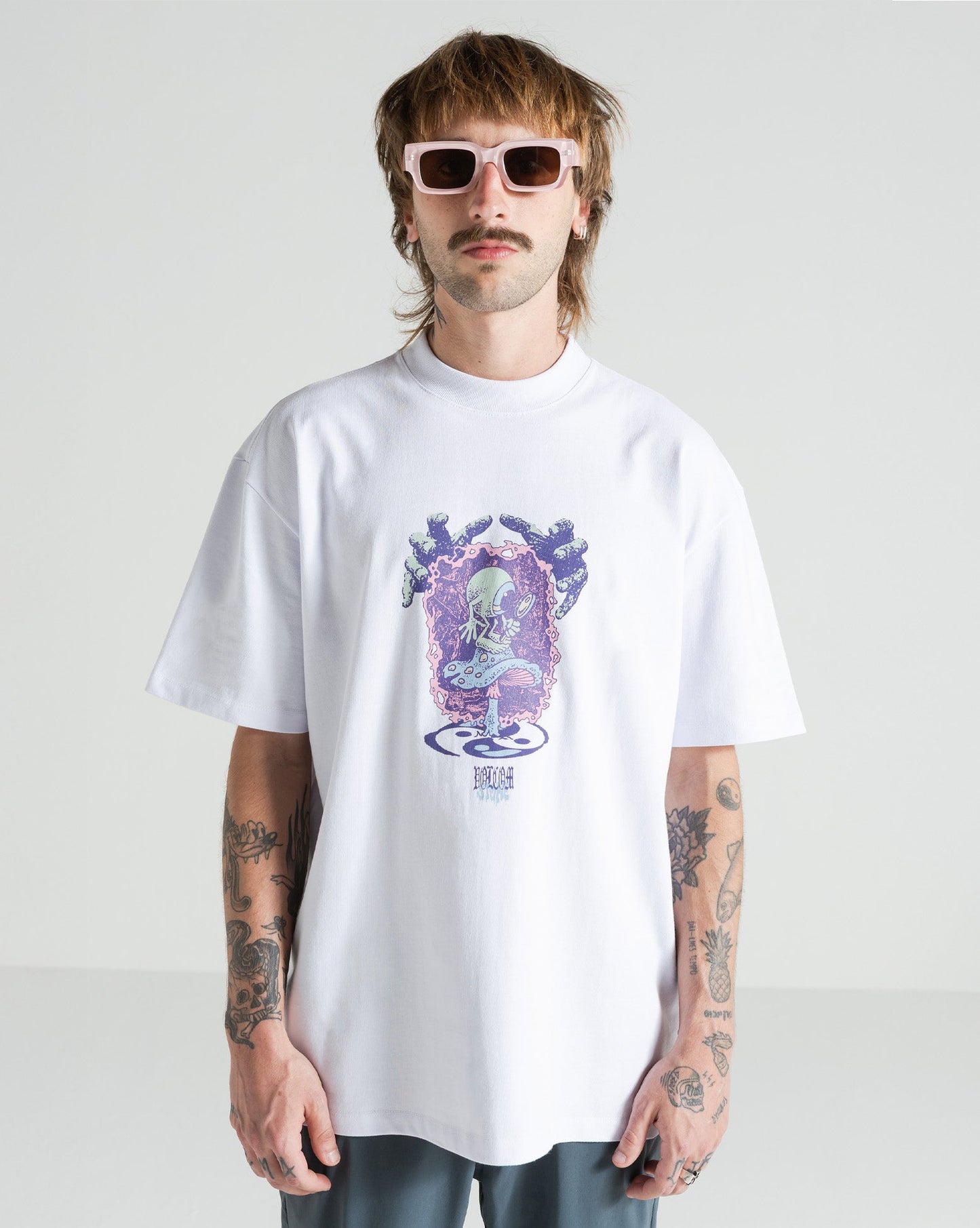 Camiseta Comfort Fit Volcom Conserve Branca